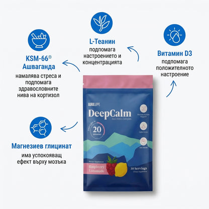 DeepCalm - Успокояваща напитка с Ашваганда